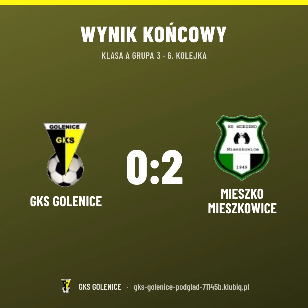 GKS Golenice 0:2 Mieszko Mieszkowice